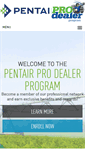 Mobile Screenshot of pentairrewards.com